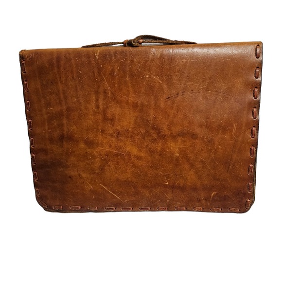 Leather Vintage Folder Binder Jessie James Wanted Dead Or Alive Binder Homemade - Picture 6 of 11